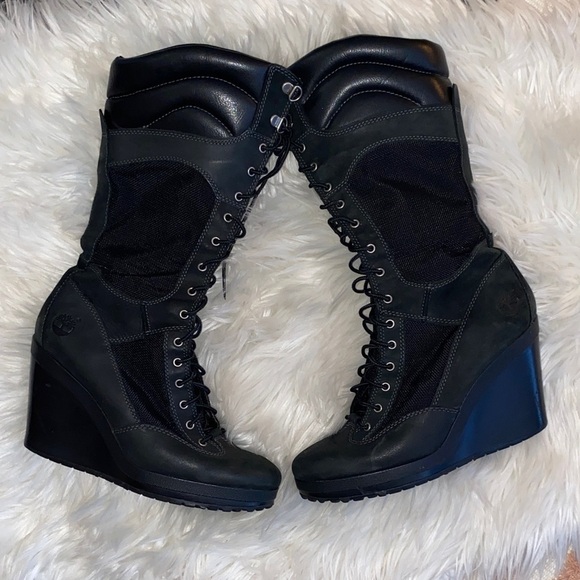 Timberland Shoes - ‼️SOLD‼️DO NOT BUY! Timberland Y2K Women's Black Wedge Boots